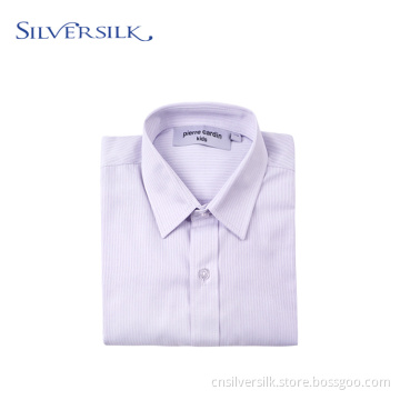 Customized Spring Formal Unique Dobby Poly Cotton Shirt